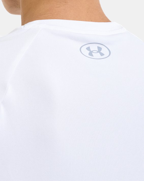 Men's UA Tech™ 2.0 Short Sleeve in White image number 5